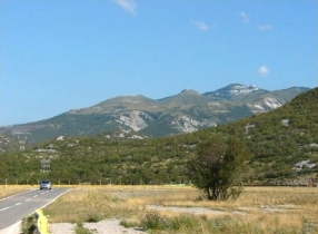 Pohled z dálnice u Rijeky
