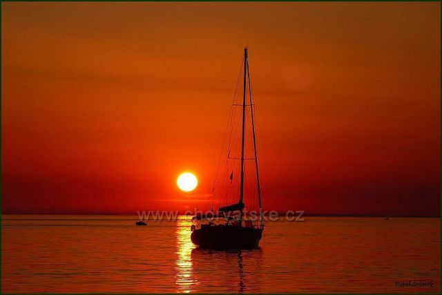 Západ slunce v Petrčane