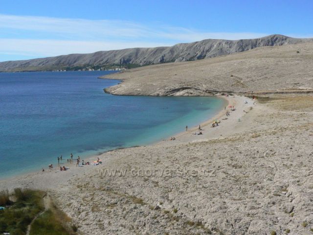 ostrov Pag, pláž Ručica