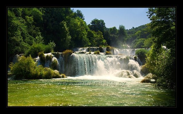 Sintrové vodopády v NP Krka