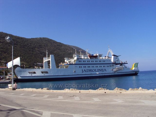 Trajekt Jadrolinija na poloostrově Pelješac