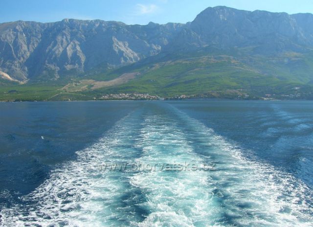 Pohled na Biokovo a Promajnu