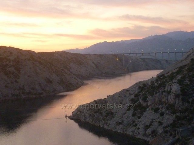 Poloostrov Pag,západ slunce