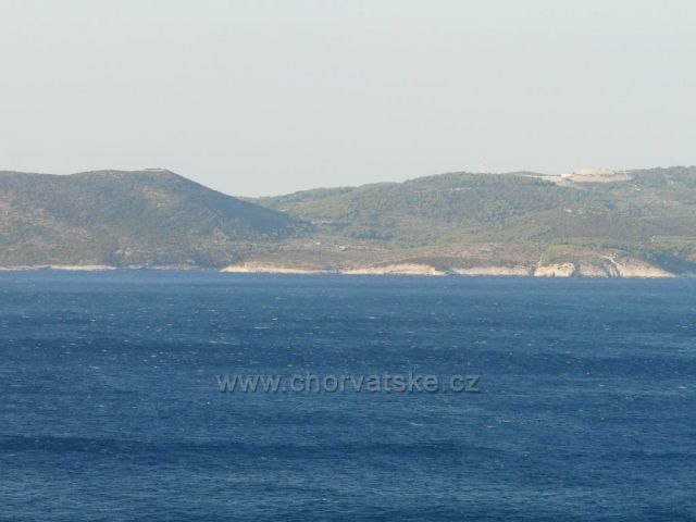 Pohled na Brač z balkonu