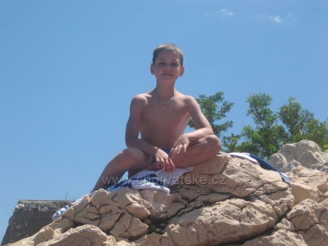 vnuk dovolená na Krku