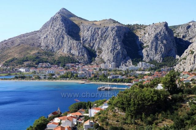 pohled na Omiš z Boraku