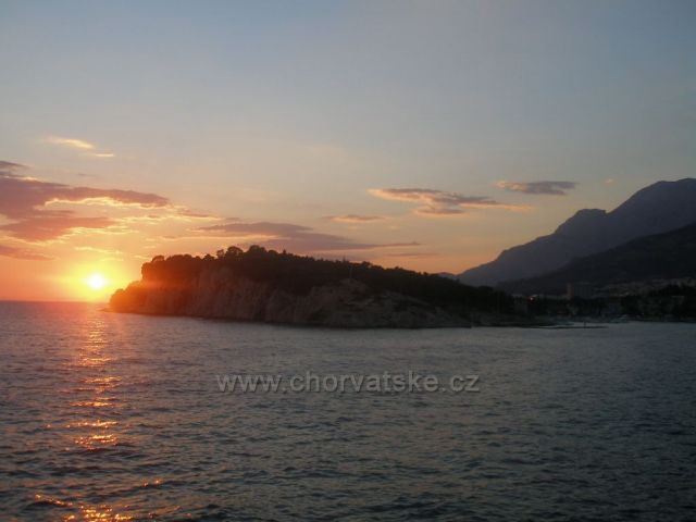 Západ slunce Makarska