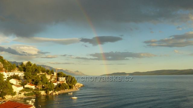 Čelina Zavode,duha nad Ruskamenem