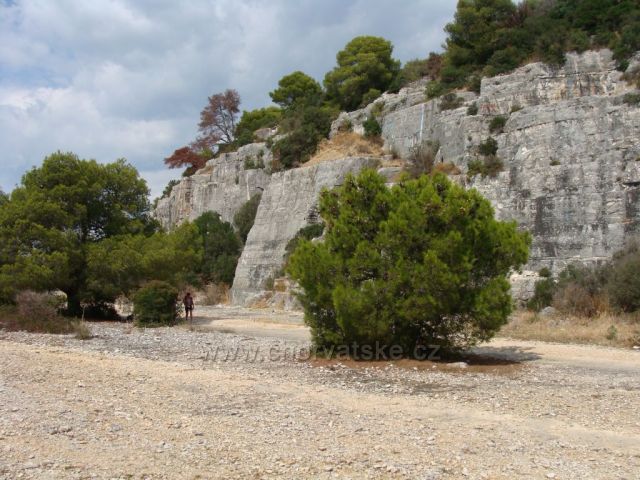 Rovinj lom na u zátoky Corrente