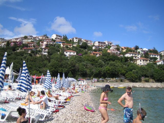 Pobřeží v Rabacu.