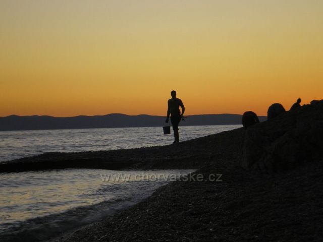 Mala Duba při západu slunce