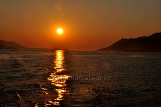 Západ slnka na Pelješaci