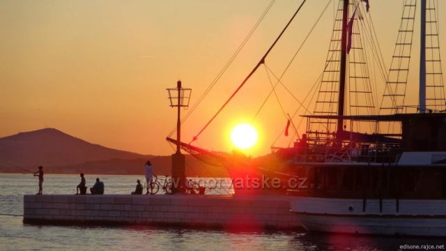 Biograd na Moru.Západ slunce
