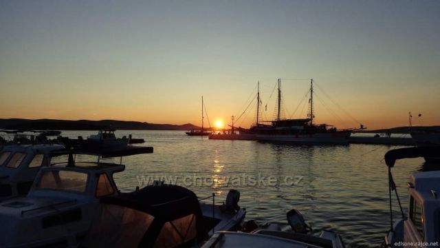 Biograd na Moru.Západ slunce