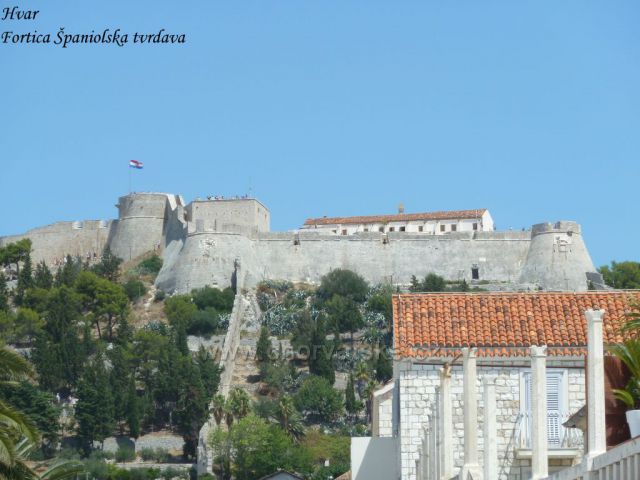 Hvar,pevnost Španijolska tvrdava ze 16.století
