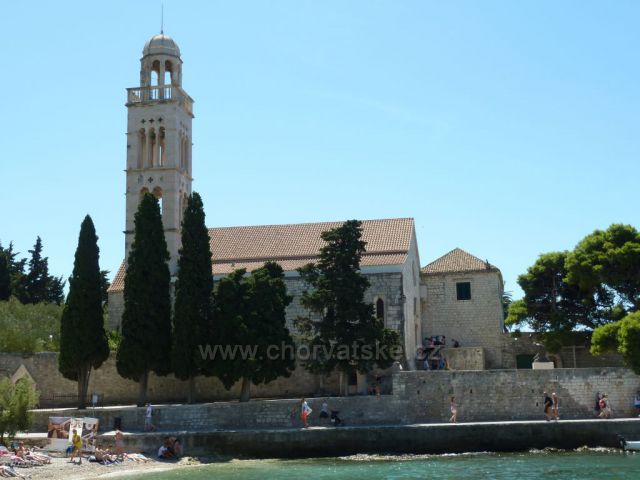 Hvar,františkánský klášter Gospa od Milosti z 15.století