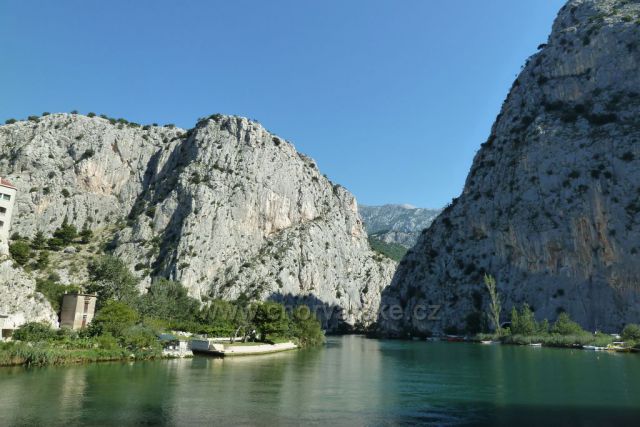 Omiš - ústí řeky Cetiny