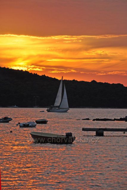 Istrie - západ sluce u Medulinu