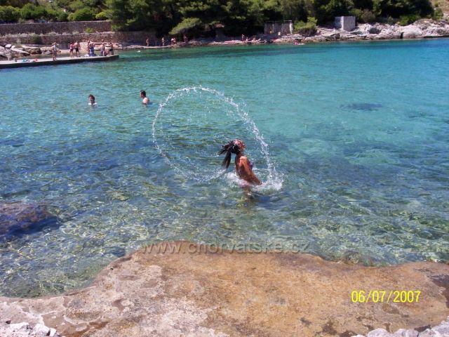 ostrov Hvar a naše vnučka Sylvie