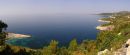 Velký panoramatický pohled od Zarače k Paklenim otokum